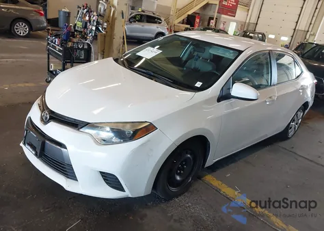 2016 Toyota Corolla Le из США, поврежденный, VIN 2T1BURHE4GC675352